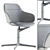 Sleek Fabric Office Chair 3D model small image 4