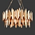 Regal Gold Eagle Chandelier 3D model small image 3