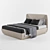 Grilli Quadro Double Bed: Sleek and Modern Elegance 3D model small image 5