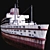 Rusty Abandoned Cruise Ship 3D model small image 5
