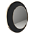 Velvet Round Mirror: Vigo Black 3D model small image 2