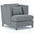 Elegant Cordice Armchair: Stylish, Comfortable & Timeless 3D model small image 4