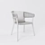Lunar Elegance: Alu Dining Chair 3D model small image 3