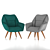 Cozy Lounge Chair - 60cm x 60cm 3D model small image 1