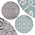 Round Rugs | No. 048 3D model small image 1