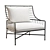 Sleek Breton Metal Chair - CB2 3D model small image 1