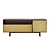 Modern Cane Media Console 3D model small image 2