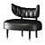 Elegant Rue Side Chair by Demuro Das 3D model small image 3