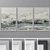 Modern Triptych Art: Abstract Images 3D model small image 1