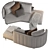 Elegant Torii Sofa 3D model small image 2