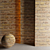 Rustic Brown Bricks 3D model small image 1