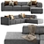 Carmo Corner Sofa: Modern & Spacious 3D model small image 1