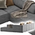 Carmo Corner Sofa: Modern & Spacious 3D model small image 3