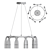 KLER LED Ring Chandelier 3D model small image 3