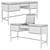 Austin Home Dressing Table with Mirror and Drawers 3D model small image 4