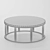 Sleek Metal Coffee Table 3D model small image 2