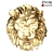  Majestic Lion Sculpture 3D model small image 1