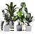 Tropical Plant Collection: Philodendron, Monstera, Ficus, Dieffenbachia & Banana 3D model small image 6