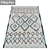 Luxury Texture Carpets Set 3D model small image 2