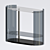 Modern Glass Drinks Trolley 3D model small image 1
