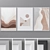 Modern Abstract Triptych Photo Frames 3D model small image 1