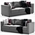 Elegant Ikea Finnala 3-Seater Sofa 3D model small image 1