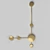 Modern Geometry Gold LED Wall Light 3D model small image 1