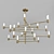 Inodesign Level 40.1216: Modern Brass Chandelier 3D model small image 1