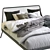 NIANDER Mesh Queen Bed: Modern & Stylish Sleep Solution 3D model small image 2
