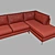 Athena Corner Kaza Sofa | Stylish and Spacious 3D model small image 4