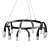 KLER L LED Ring Chandelier 3D model small image 2