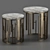 Elegant Circular Luxury Coffee Table 3D model small image 1