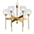 Elegant 6-Light LED Chandelier 3D model small image 1