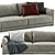 Poliform Bristol Modern Sofa 3D model small image 3