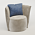 Kertel Armchair: Modern Comfort & Style 3D model small image 2