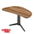 Sleek Malibu Desk: Functionality & Elegance 3D model small image 1