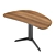 Sleek Malibu Desk: Functionality & Elegance 3D model small image 4