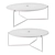 Garda Steel and Marble Coffee Table 3D model small image 2