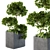  Concrete Box Set 58 - Outdoor Plant Décor 3D model small image 2