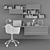 Comprehensive 108-Piece Office Set 3D model small image 3