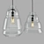 Elegant Glass Ceiling Lamps 3D model small image 13
