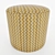 La Redoute Semeon Fabric Pouf 3D model small image 4