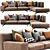 Dalton Leather Sofa: Stylish Italian Design 3D model small image 4