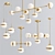 Peggy Guggen Chandelier: Large Brass Light Fixture 3D model small image 1