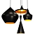 Tom Dixon Black & Copper Pendant 3D model small image 2