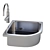 Versatile Kitchen Sink: Sink and Mixer Combo 3D model small image 1