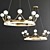 Elegant LED Chandelier 3D model small image 1