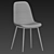 Elegant Eckard Upholstered Chair 3D model small image 3