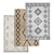 Luxury Carpet Set: 3 High-Quality Textures 3D model small image 1