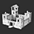 Majestic Fortress: Enchanting Castle Toy 3D model small image 3